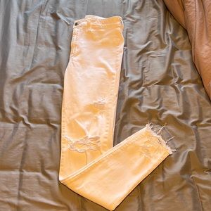 American Eagle White High Waisted Jeggings